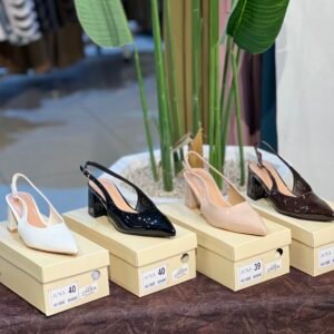 Escarpin vernis à talon